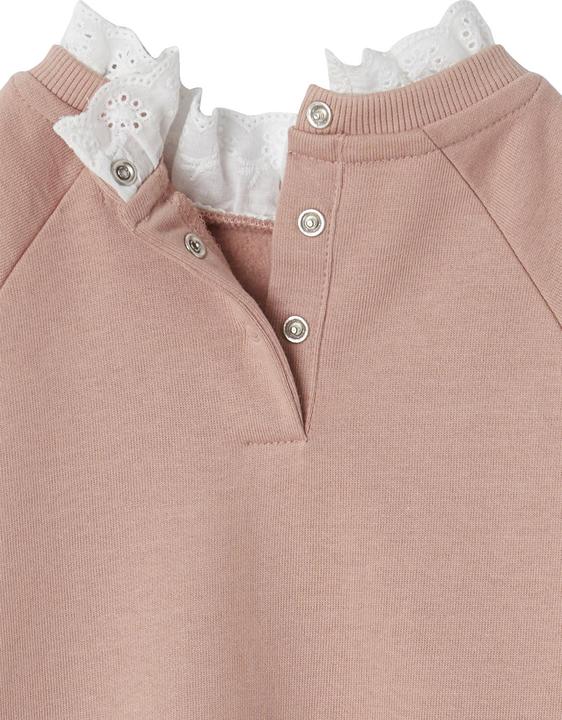 Immagine prodotto Vertbaudet Vestito da bambina in felpa con ricamo a occhiello sul colletto (86)