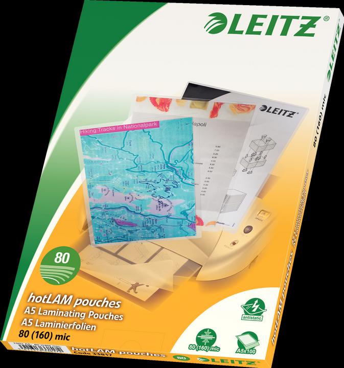 Image du produit Leitz Pochette de plastification en aluminium (A5, 100 pièce(s), 80 µm)