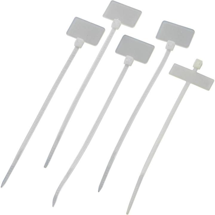 Tru Components Kabelbinder mit Beschriftungsfeld (110 mm, 100 Stk.)
