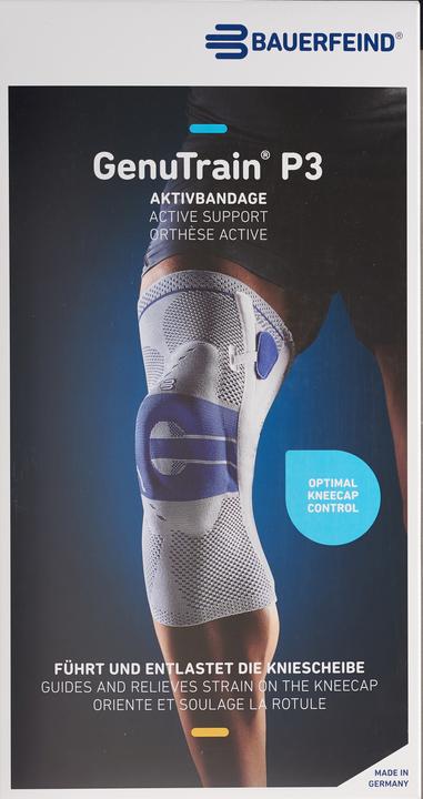 Actual product image GenuTrain P3 active bandage size 2 right titanium (2)