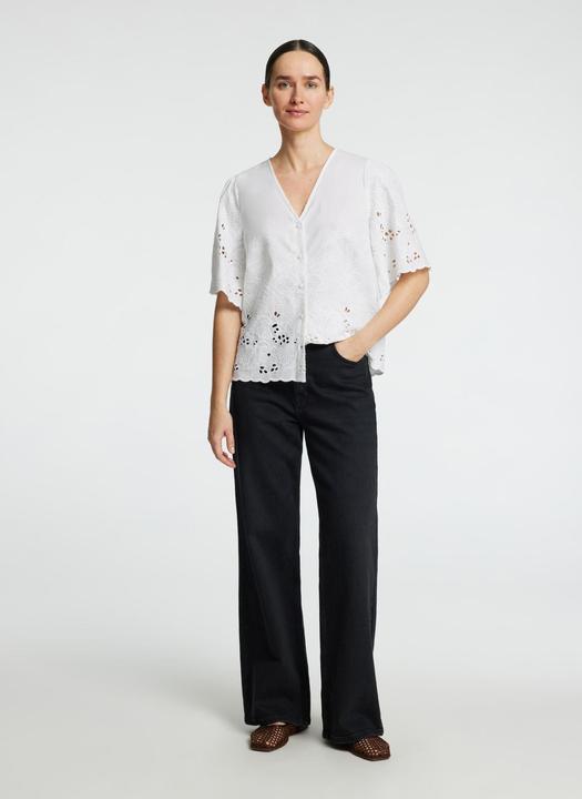 Produktbild Selected Femme Slfdahlia Ss Broderi Shirt Noos (38)