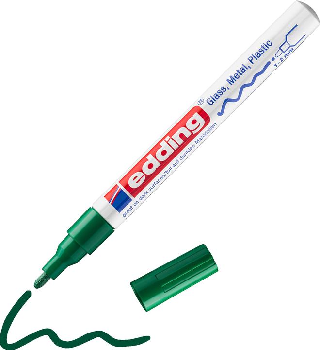 Immagine prodotto Edding 751 Marcatore a vernice lucida (Verde, 1 mm, 10 x)