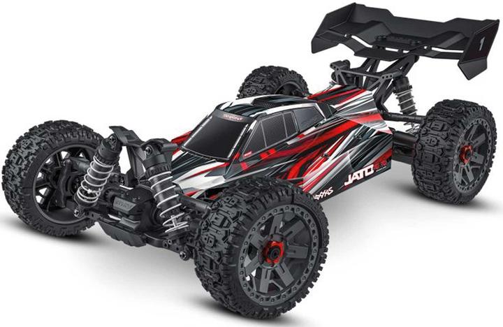 Traxxas JATO 4x4 BL2S Brushless rot 1/8 RTR, HD-Teile, ohne Akku/Lader (RTR Ready-to-Run)