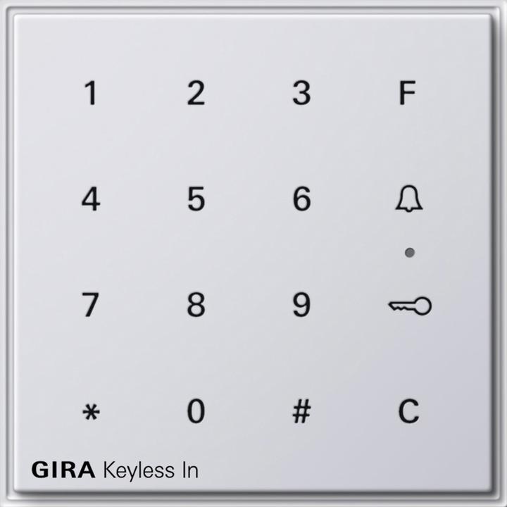 Actual product image Gira Keyless In Keypad TX 44 (WG UP) Pure white