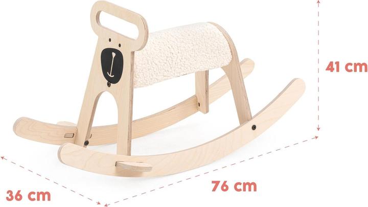 Image du produit MamaToyz Animal à bascule Poney Ours Nature