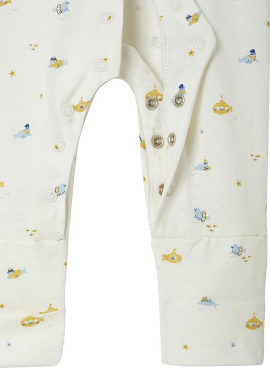 Actual product image Vertbaudet Bio-Kollektion: Baby Strampler mit variablen Füssen, Unterwassermotive (56)