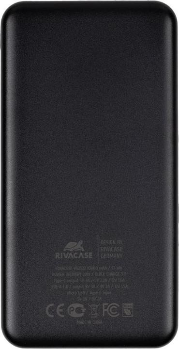 Produktbild Rivacase POWER BANK USB 10000 mAh/VA2532 Baltas (10000 mAh, 20 W, 37 Wh)
