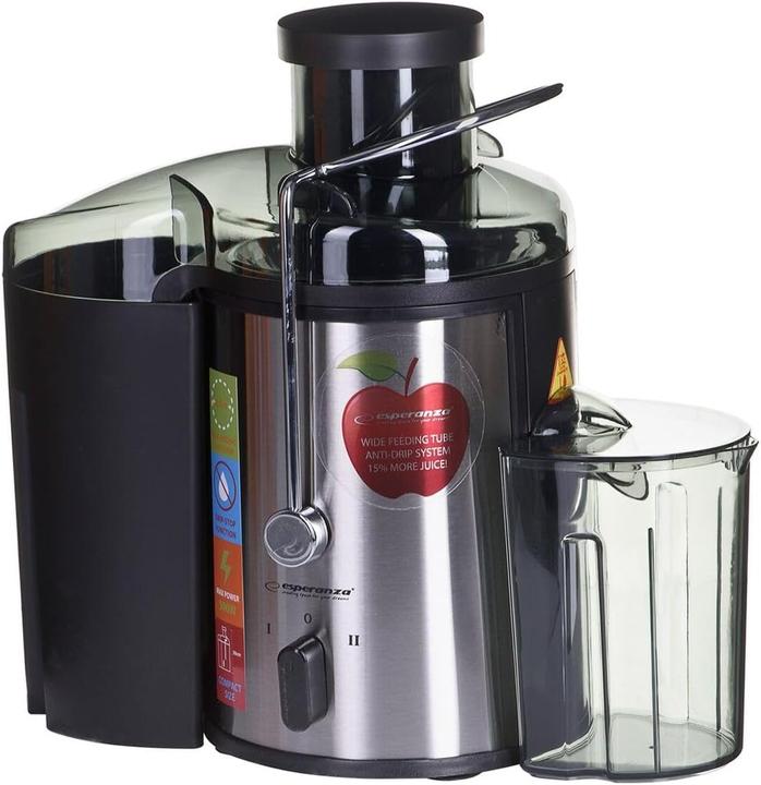 Esperanza EKJ002 Extracteur de jus, acier inoxydable (Prise UE)