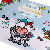 Produktbild Accentra Adventskalender SHEEPWORLD - Mit Dir ist Weihnachten am schönsten - in rechteckiger Box, gefüllt mit