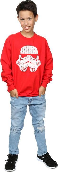 Produktbild Star Wars Christmas Stormtrooper Helmet Sweatshirt Jungen (128)