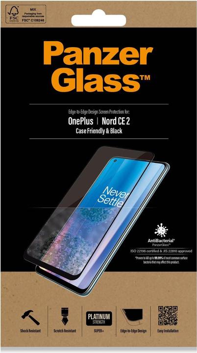 Productafbeelding PanzerGlass Zaakvriendelijk (1 Stuk, OnePlus Noord-CE 2)