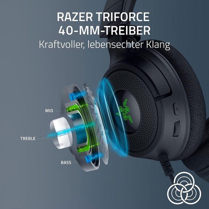 Immagine prodotto Razer Kraken V4 X - Cuffie da gioco cablate con Chroma™ RGB (Cablato)