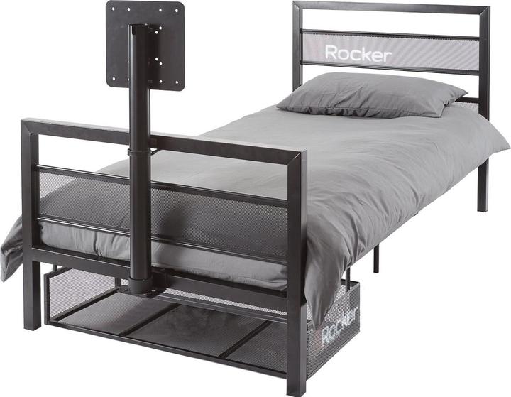 Actual product image X Rocker Base Camp Single TV Vesa Mount Bed Black (90 x 190 cm)