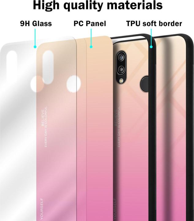 Immagine prodotto Cadorabo Copertura in vetro TPU 2 colori (Huawei Nova 3E)