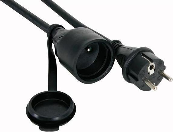 Produktbild Perel GUMMI-VERLÄNGERUNGSKABEL MIT SCHRUMPFSCHLAUCH - 3G1.5 - 1.5 m - STECKER-TYP E (FRANZÖSISCHES SYSTEM) (1.50 m, CEE 7/3)