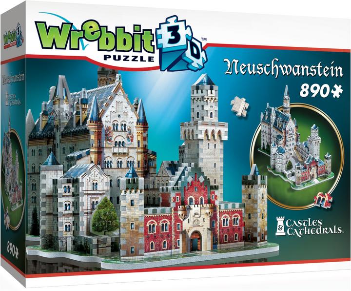 Actual product image Wrebbit 3D Neuschwanstein Castle (900 pieces)