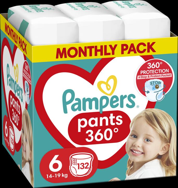 Actual product image Pampers Diapers - panties (Size 6, Monthly box, 132 Piece)
