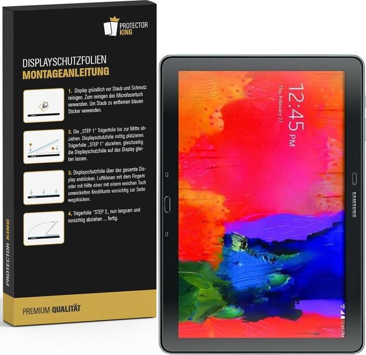 Produktbild Protectorking 3x Premium Displayschutzfolie 3D KLAR (3 Stück, Galaxy Note Pro 12.2)