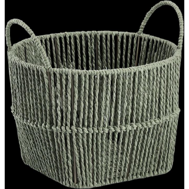 Produktbild Zeller Present Aufbewahrungskorb, Papiergeflecht, salbei (1 x, 26 x 18 cm)