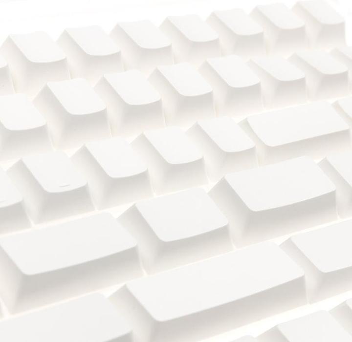 Image du produit Ducky Set PBT blanc nu, profil cerise - 133 Keycaps
