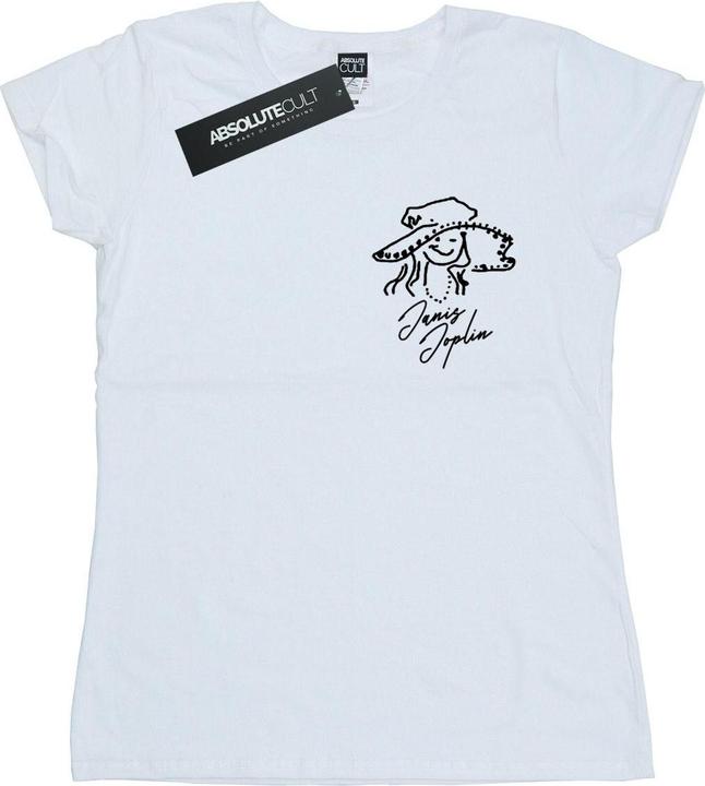 Janis Joplin Outline Sketched TShirt (L)