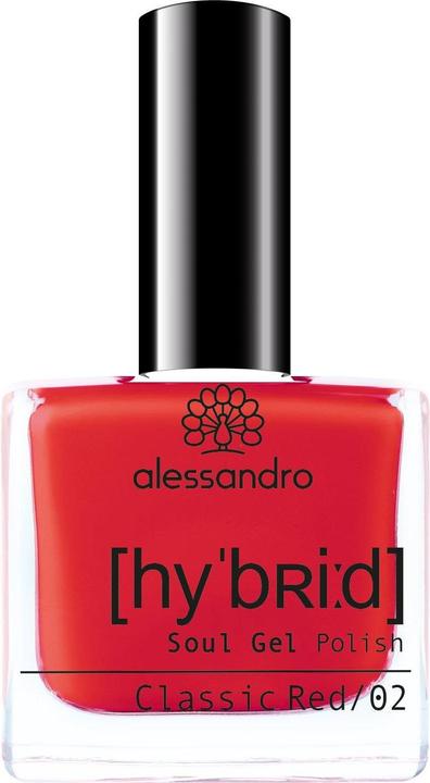 Alessandro Nagellack Hybrid 110 Classic Red (110 Classic Red, Gel-Effekt Nagellack)
