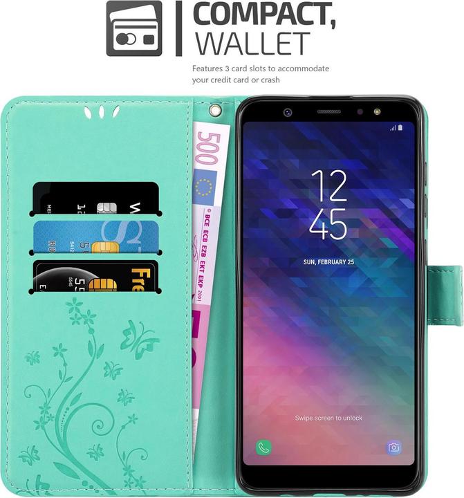 Image du produit Cadorabo Couverture du livre de fleurs (Samsung Galaxy A6+)