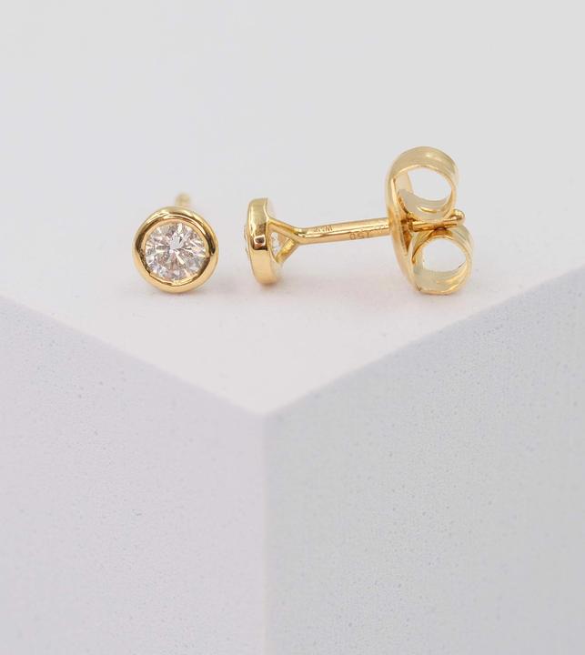 Image du produit Muau Boucles d'oreilles monture à cadre (Or jaune 750/18K)