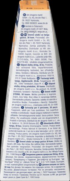 Actual product image dm Jessa Panty Liners String (30 x, Panty liners)
