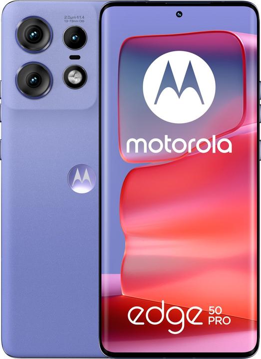 Actual product image Motorola Edge 50 Pro (512 GB, Luxe Lavender, 6.65", SIM + eSIM, 50 Mpx, 5G)
