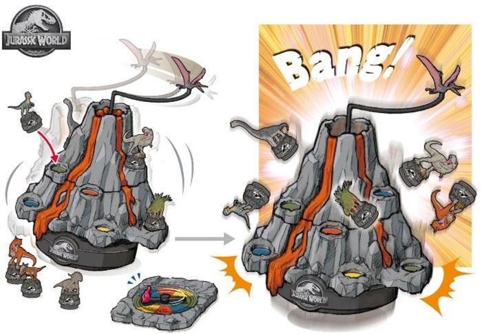 Actual product image Epoch Jurassic World - Shaky Volcano (French, English)