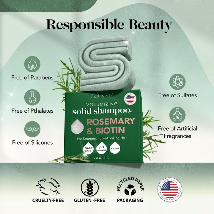 Actual product image Kitsch Rosemary and biotin (Solid shampoo)