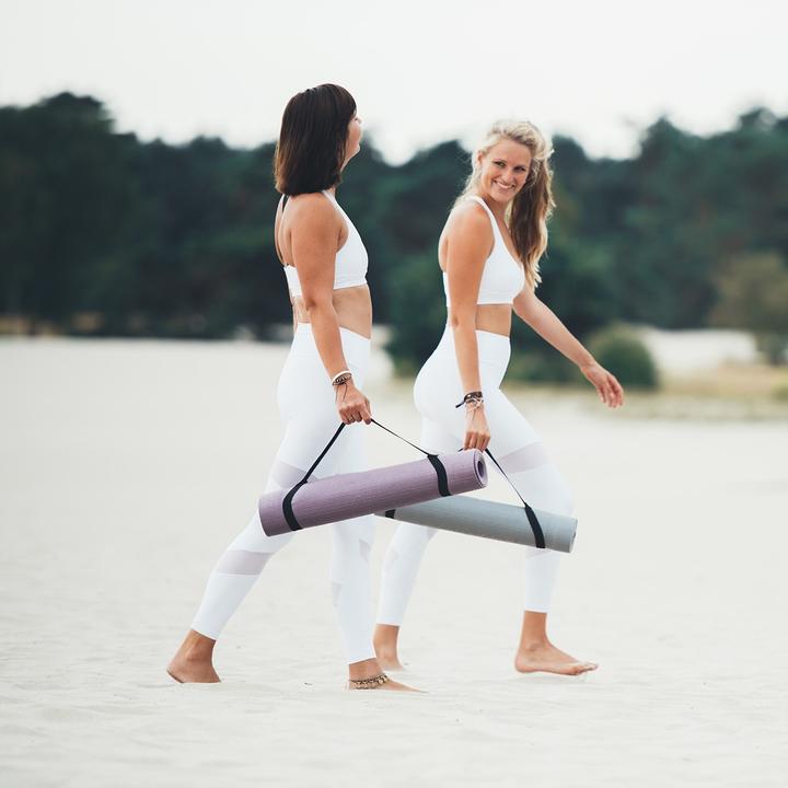 Actual product image Tunturi PVC Yogamatte 4 mm Rutschfest Anthrazit mit Mandala Aufdruck (4 mm)