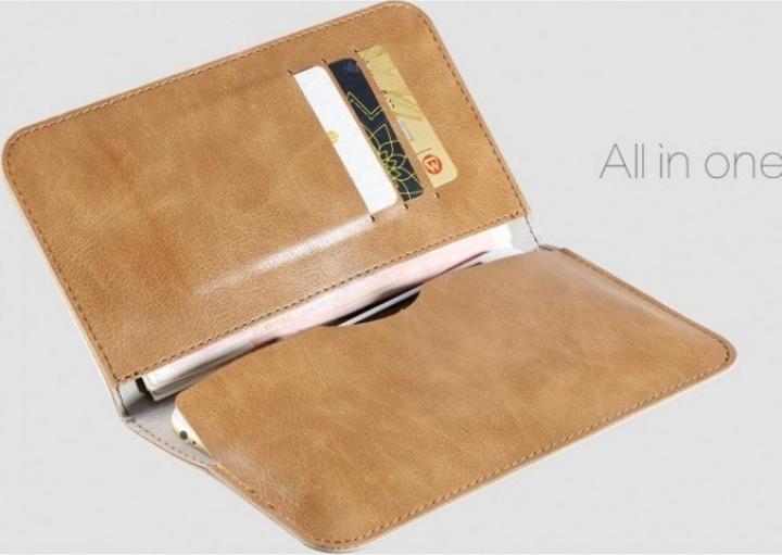 Produktbild Rock Smartphone Universal Leder Hülle für 4.8 - 6.0" (Apple iPhone 8 Plus)