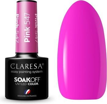 Produktbild Claresa UV LED Nagellack Kollektion Hybrid Maniküre Soak Off - 5ml Rosa Farbe Nr. 547 (547, UV-Gel Lack)