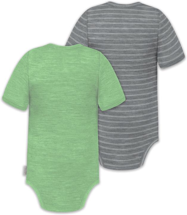 Immagine prodotto Normani Set di 2 body baby merino a maniche corte "Tihoi" - 9317 (80)