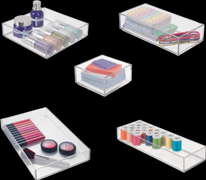 Produktbild iDesign Clarity (10 x 10 x 5 cm, 20.5 x 20.5 x 5 cm, 30.5 x 10 x 5 cm, 20.5 x 10 x 5 cm)