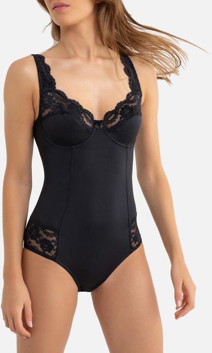 Produktbild La Redoute Collections Body aus Mikrofaser mit Spitzendetails (85 B)