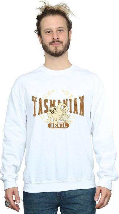 Actual product image Looney Tunes Mens Tasmanian Devil Varsity Sweatshirt (4XL)