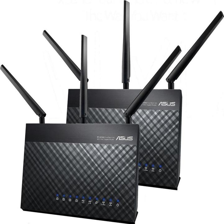 Actual product image ASUS AiMesh AC1900 WiFi System (RT-AC67U 2 Pack)
