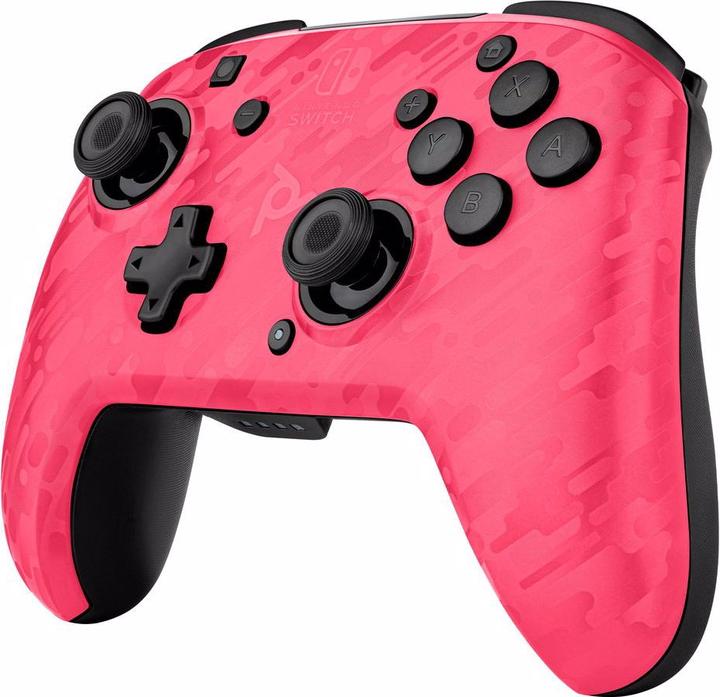 Actual product image PDP Faceoff Wireless Deluxe Controller - Pink Camo (Switch)
