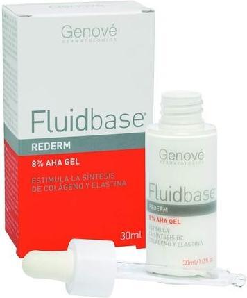 Actual product image Genove Fluidbase Rederm 8% AHA Gel Anti-Aging for Dry and Acne-Prone Skin 30ml (30 ml)