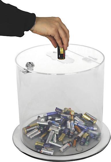 Image du produit kaiserkraft conteneur de recyclage des piles (37 l)