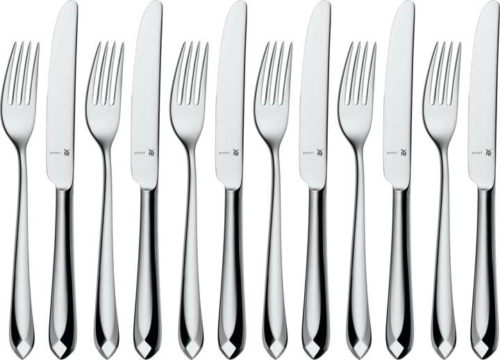 Produktbild WMF Dessertbesteck 12teilig 6 Personen Jette Edelstahl poliert kratzbeständig (12 Stück, Besteck Set)