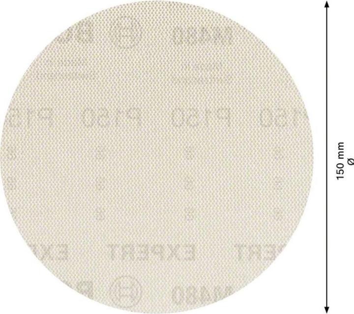 Produktbild Bosch Professional Zubehör EXPERT M480 Schleifnetz für Exzenterschleifer, 150 mm, G 150, 50 Stück (150)