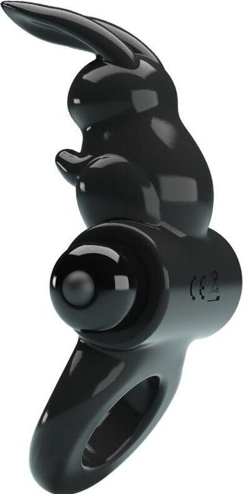 Image du produit Pretty Love - Anneau excitant Rabbit Anneau vibrant 10 vibrations Noir (2.40 cm)