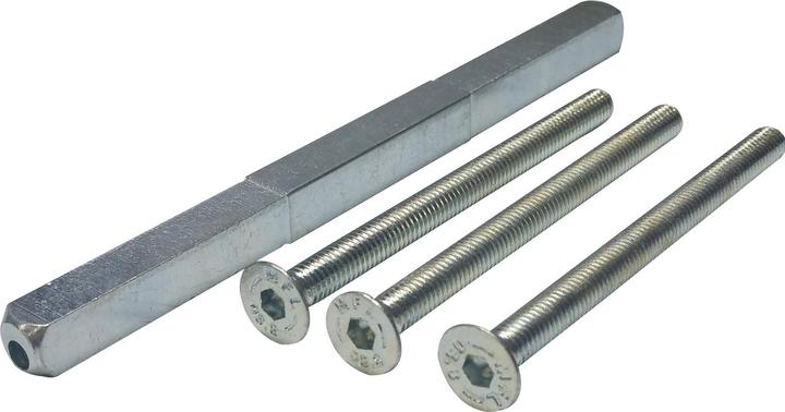 Marchesi Drückerstift für TS 36-45 | mit Ausgleichshülse und Schrauben, Stahl verzinkt (Türgarnitur)