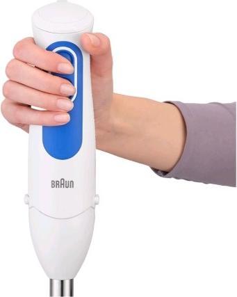 Produktbild Braun Hand Blender MQ 3020 Pesto Hand Blender, 700 W, Number of speeds 2, Chopper, White/Blue