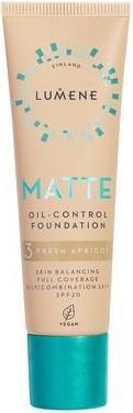 Lumene Matte Oil-Control Foundation Spf20 3 Fresh Apricot 30ml