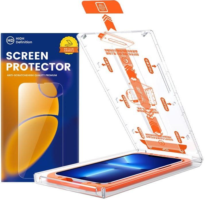 Actual product image PhoneLook Fully protective glass with automatic mounting system against bubbles and dust 3D (1 Piece, Apple iPhone 15 Plus)